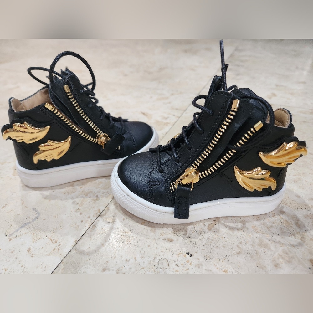 Zanotti Toddler KidLondon Foglia Sneakers